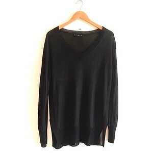 MANGO BASICS - Black Lightweight Knit Sweater!